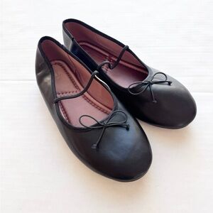 Zara Girl New Ballet Flats in Black size EUR 37 US 5 Brand New NWOT